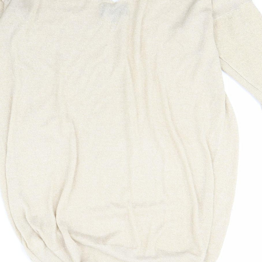 NEXT Womens Gold Pullover Jumper Size 14