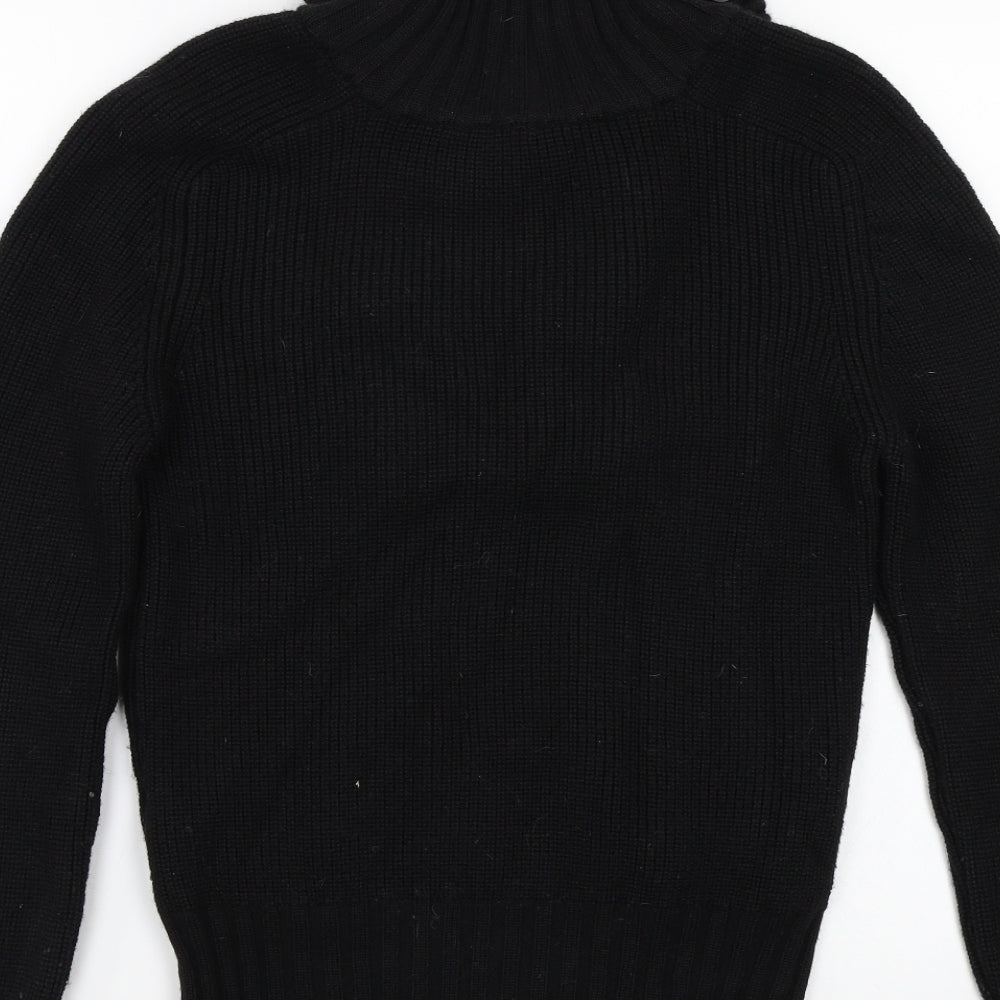 Magliera Moro Womens Black Knit Pullover Jumper Size M