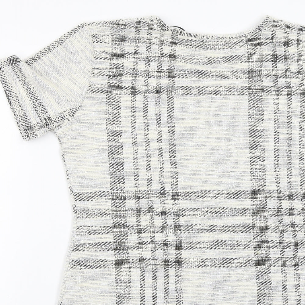 Pebble Bay Womens Grey Basic Blouse Size 14