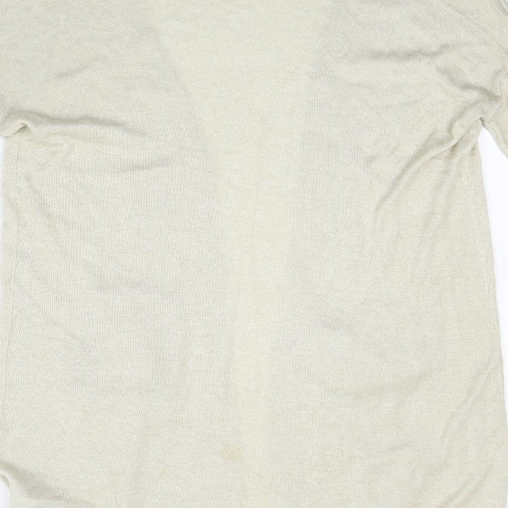 VERO MODA Womens Beige Cardigan Jumper Size M