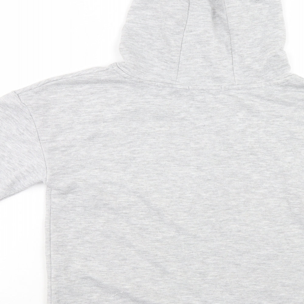 Primark Girls Grey Pullover Hoodie Size 9-10 Years