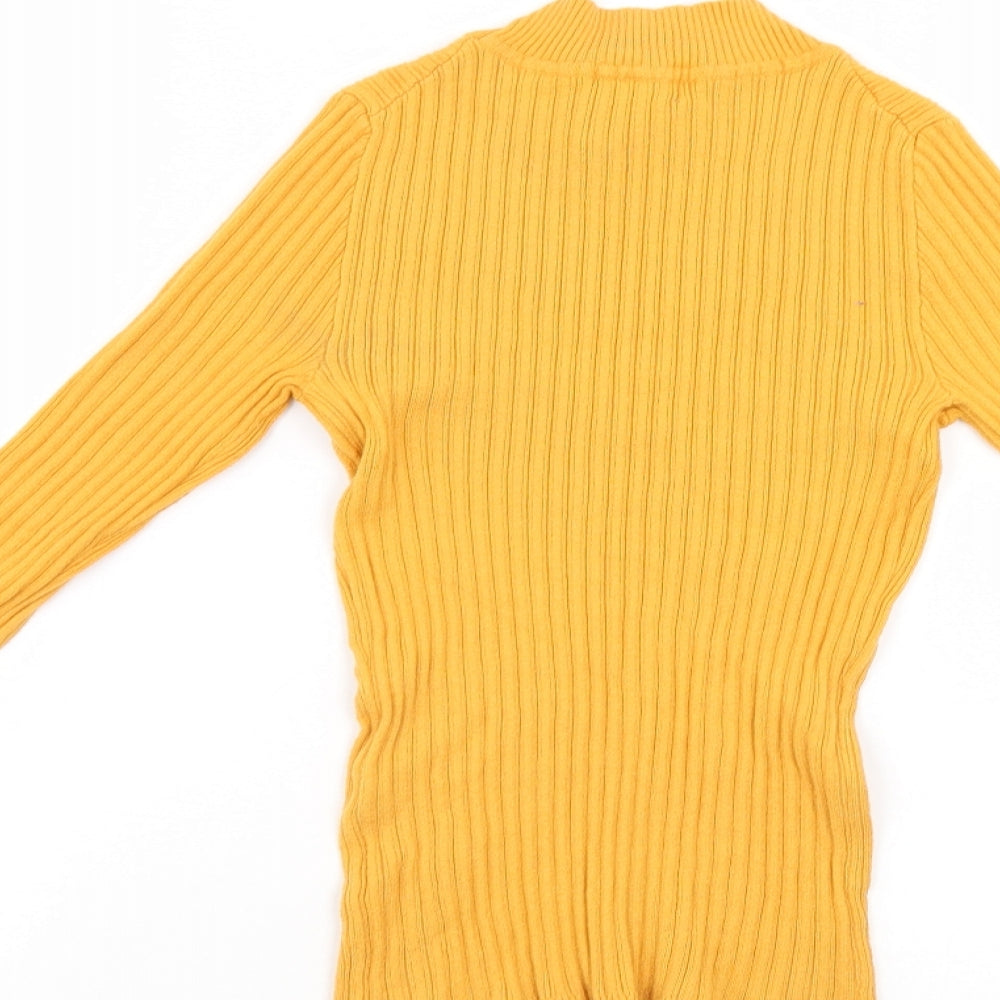 Primark Womens Yellow Pullover Jumper Size 10