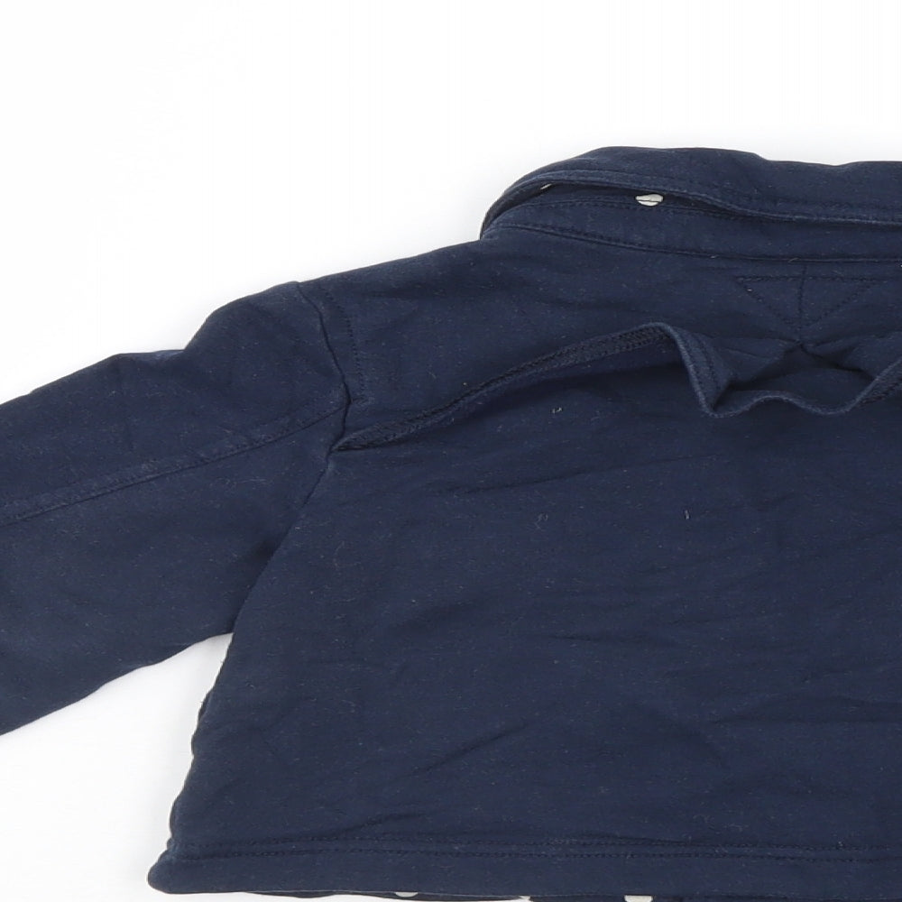 Gap Girls Blue Basic Coat Coat Size 3 Years