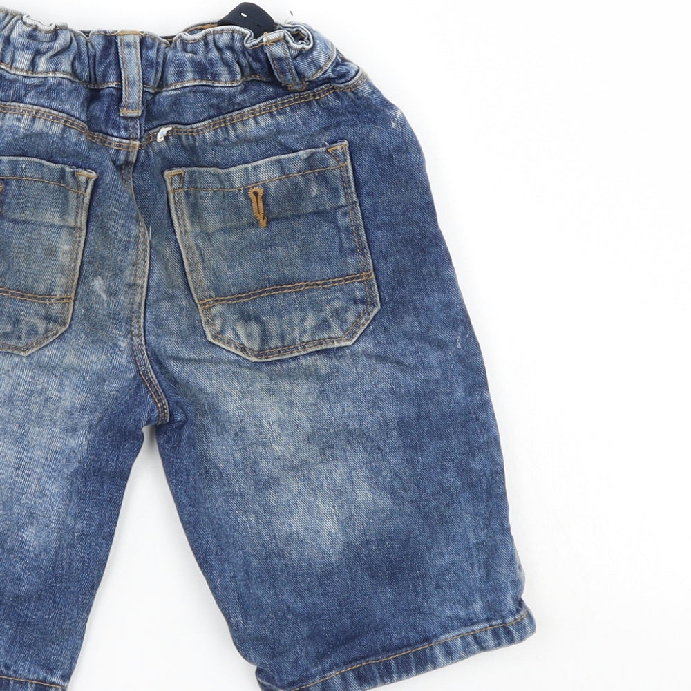 Denim & Co. Boys Blue Denim Cropped Jeans Size 6-7 Years