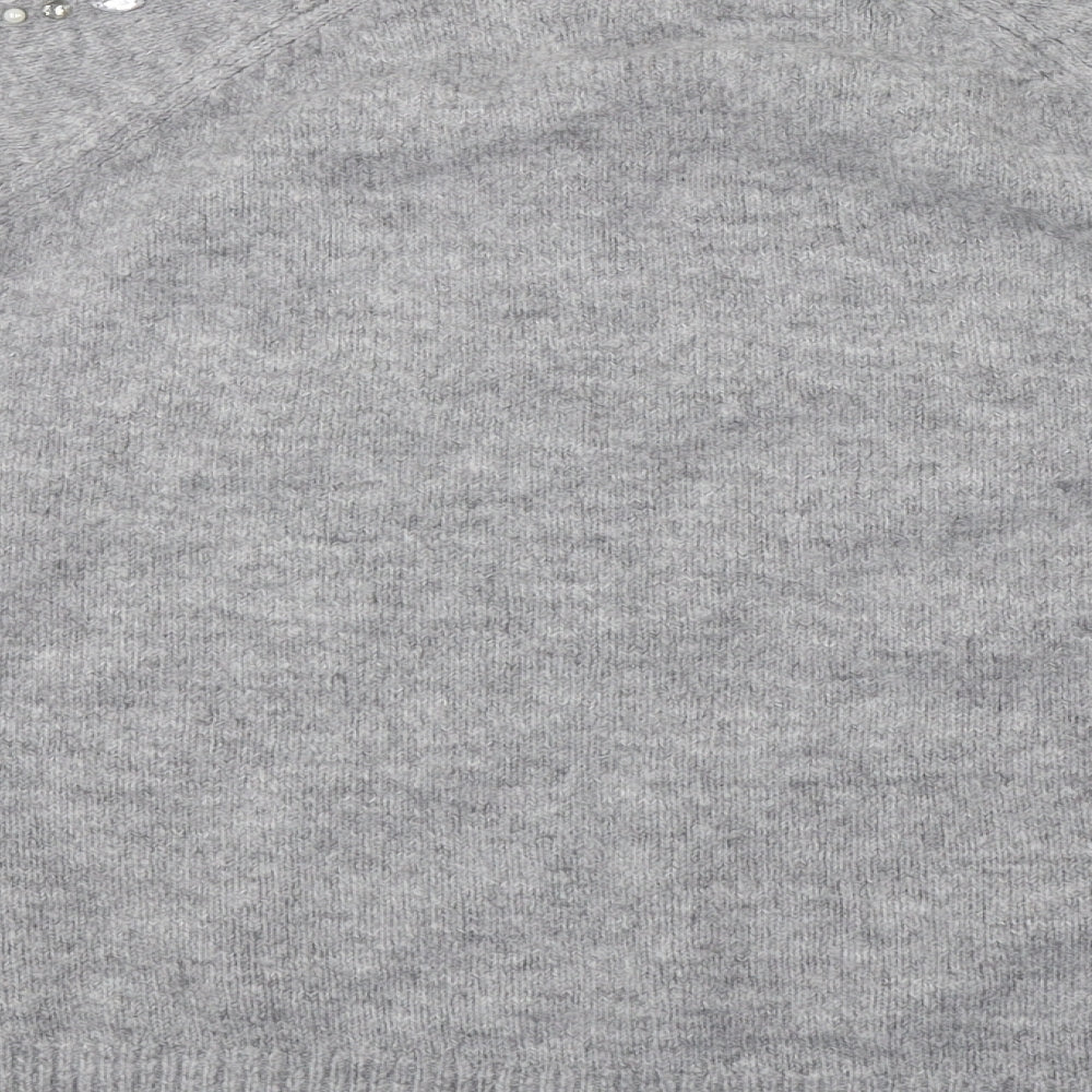 George Womens Grey Knit Pullover Jumper Size 14
