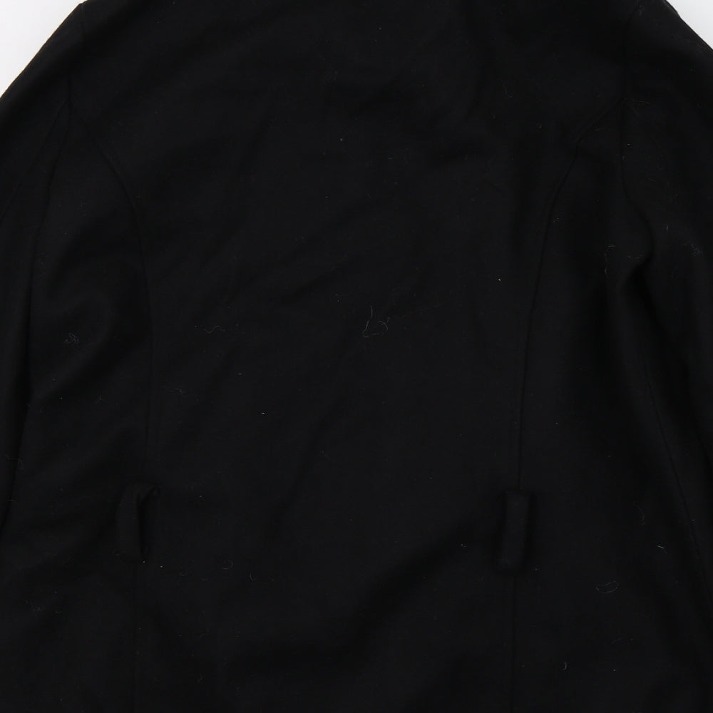 Sara Kelly Womens Black Overcoat Coat Size 18