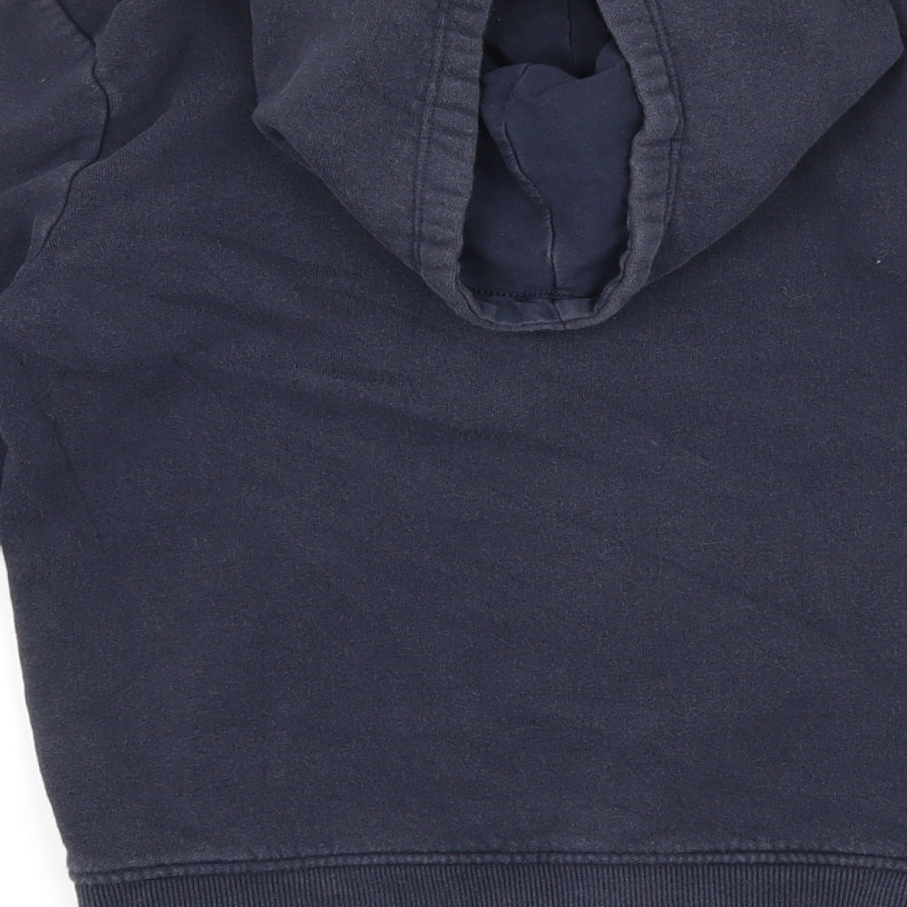 TU Boys Blue Jersey Full Zip Hoodie Size 7 Years