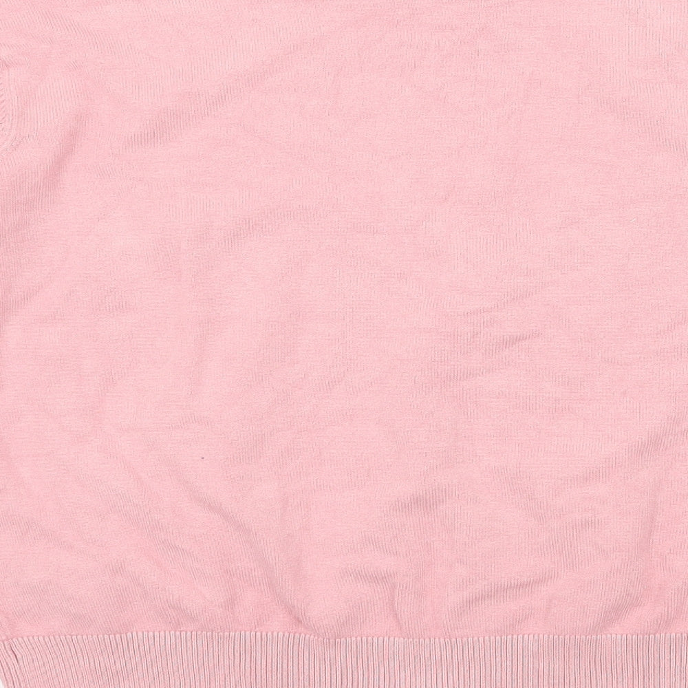 H&M Womens Pink Knit Pullover Jumper Size 10