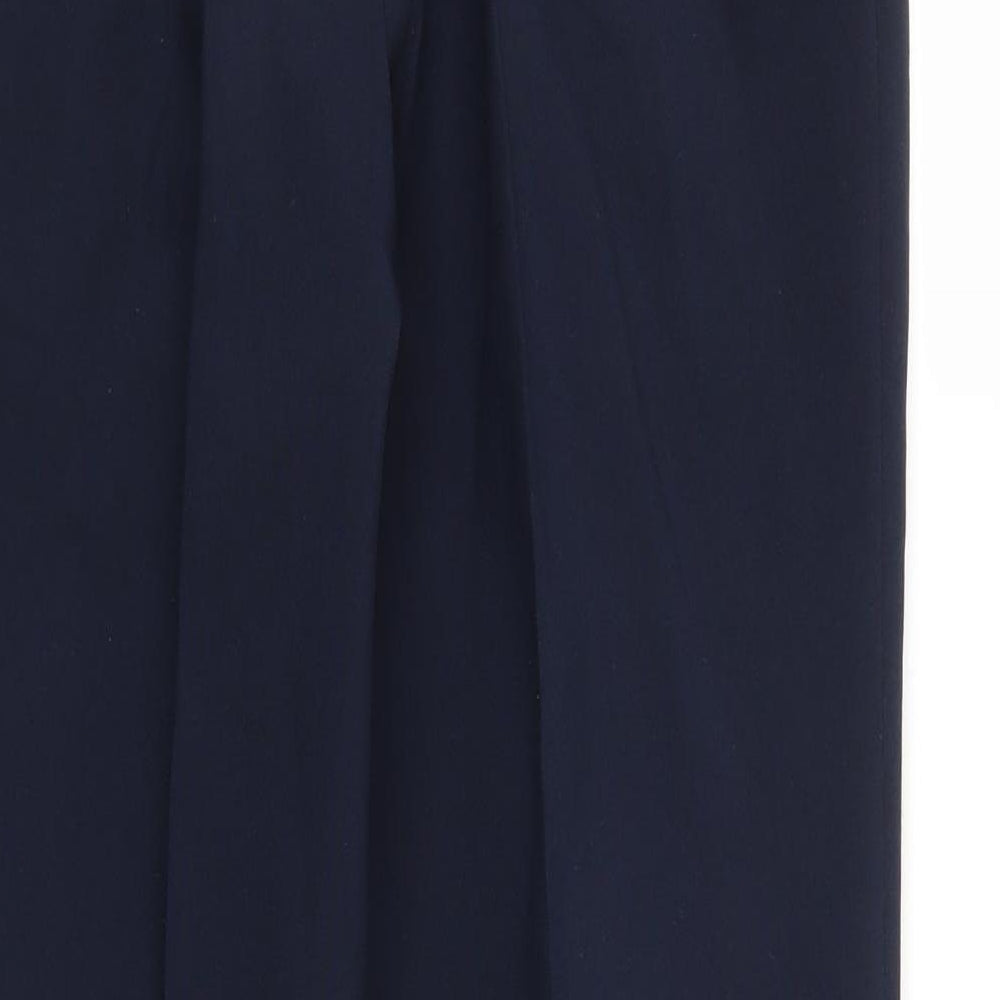 Marks & Spencer Womens Blue Trousers Size 10 L29 in - Stretch waistband