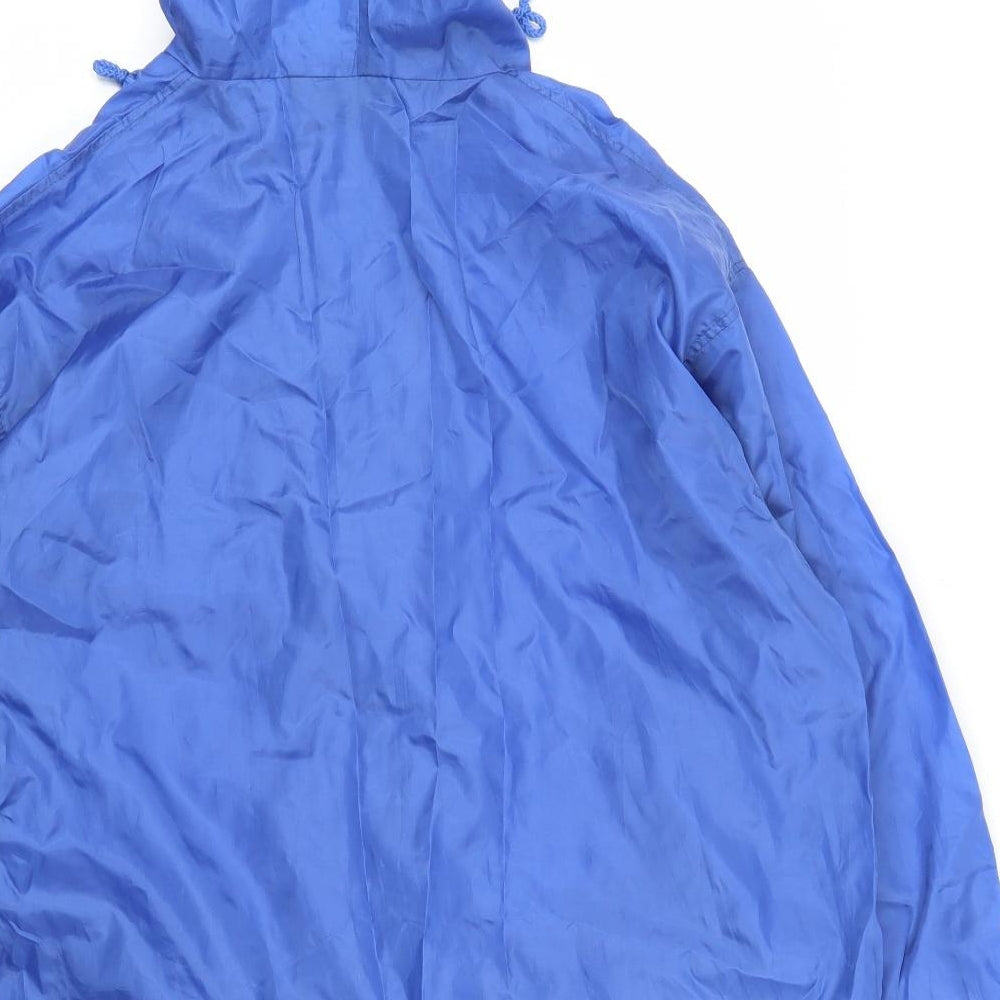 Isle Womens Blue Rain Coat Coat Size 12