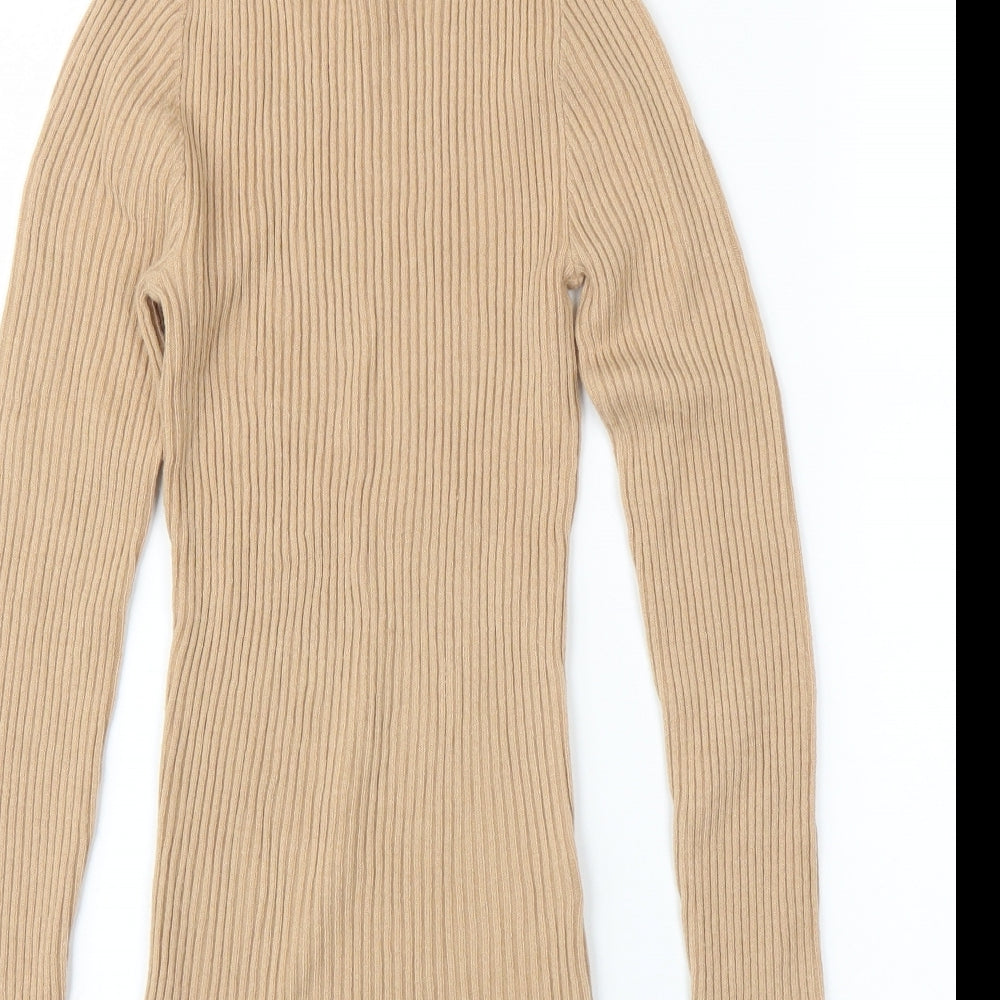 Primark Womens Beige Pullover Jumper Size XS
