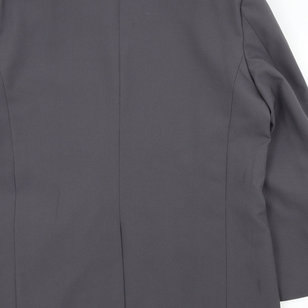 PREMIER MAN Mens Grey Jacket Suit Jacket Size L