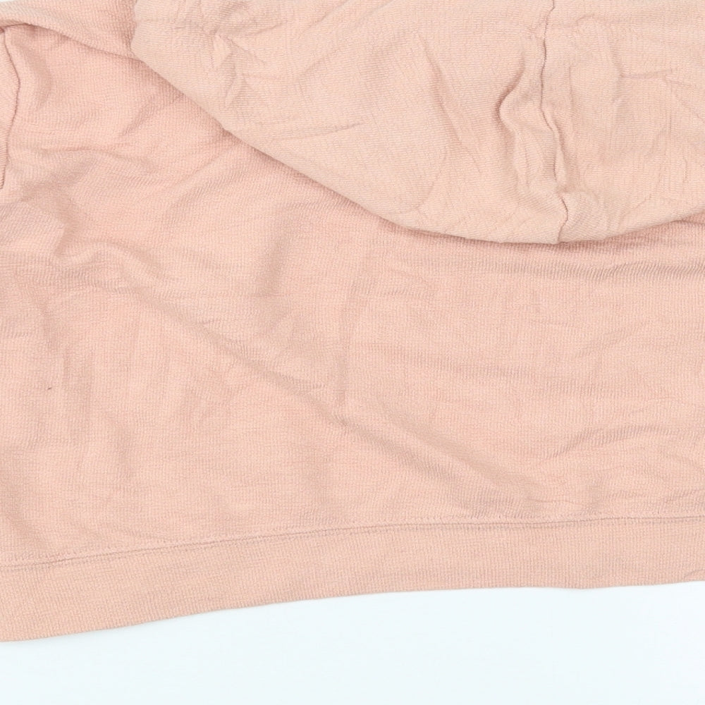 Primark Womens Pink Pullover Hoodie Size M - cropped