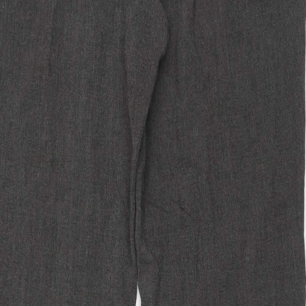 R Essential Womens Grey Trousers Size 14 L32 in