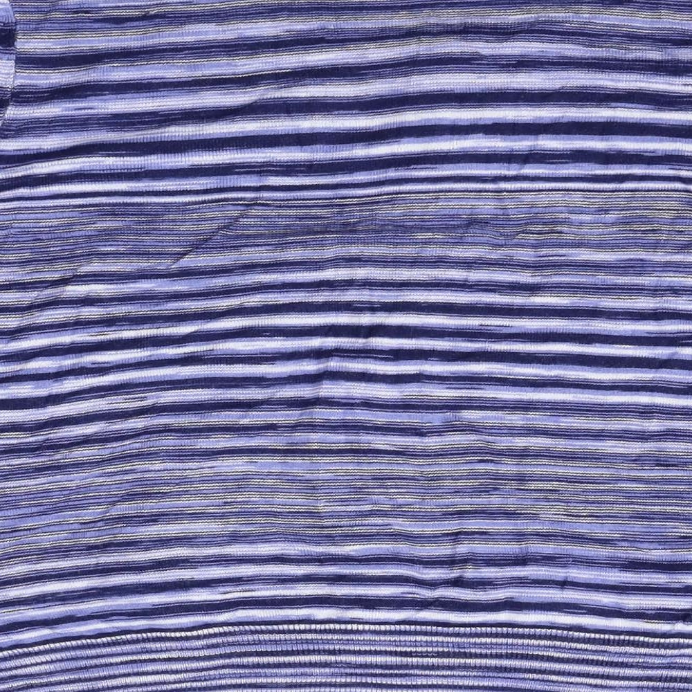 TU Womens Purple Striped Pullover Jumper Size 14