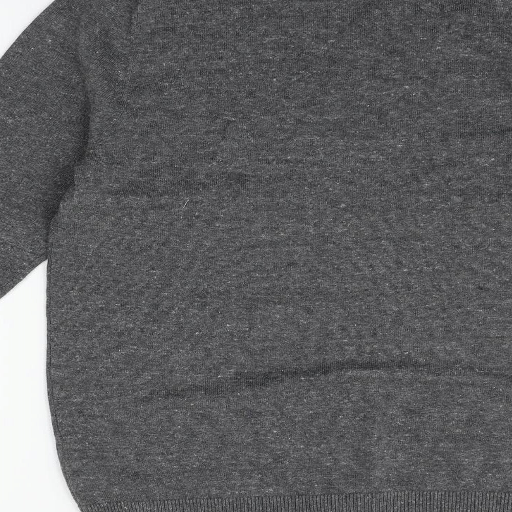 Topman Mens Grey Pullover Jumper Size S