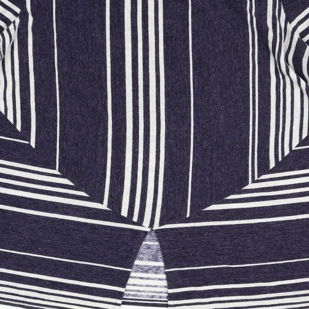 Love Leisure Womens Blue Striped Jumper Dress Size 14