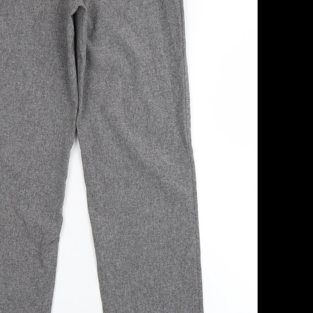 Emma Collection Womens Grey Dress Pants Trousers Size 12 L26 in