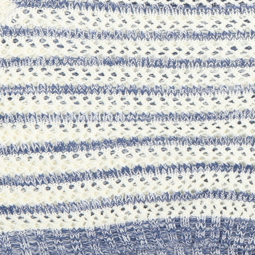 Tammy Girls Blue Striped Pullover Jumper Size 12-13 Years