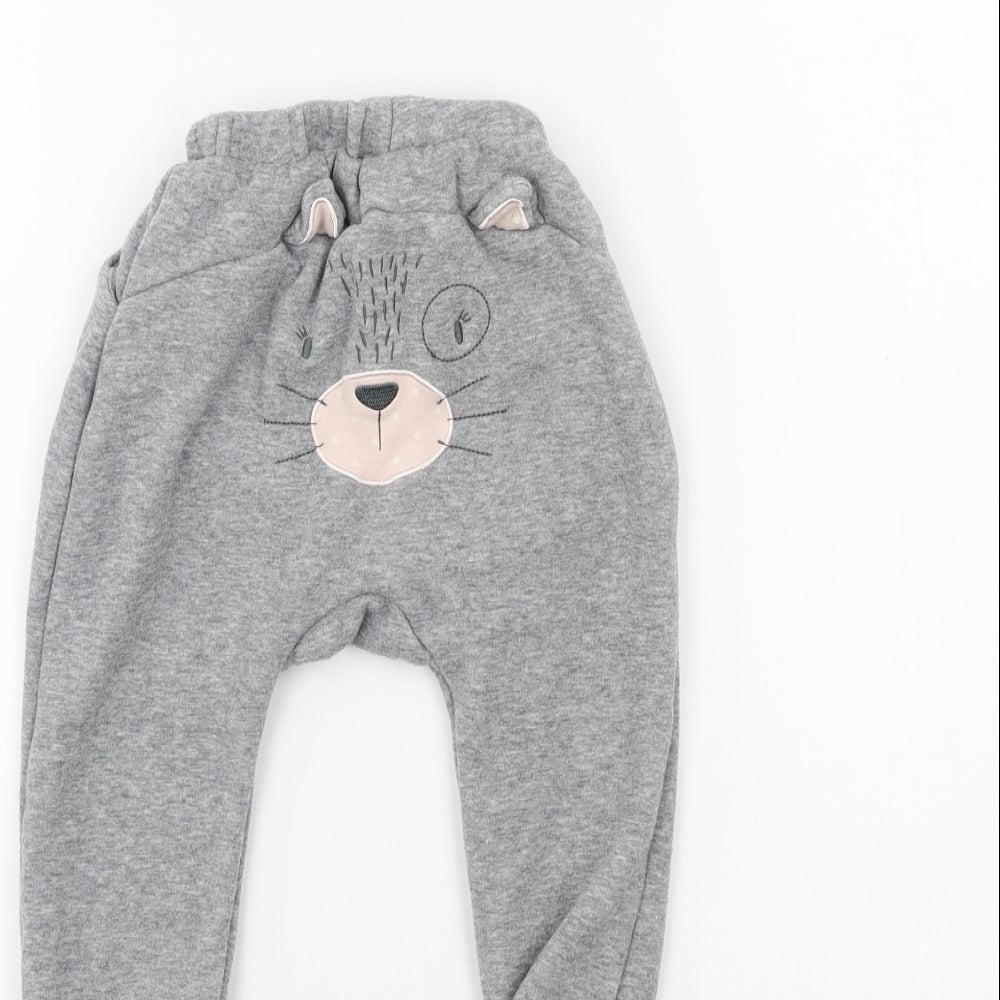Preworn Baby Grey Jogger Trousers Size 18 Months
