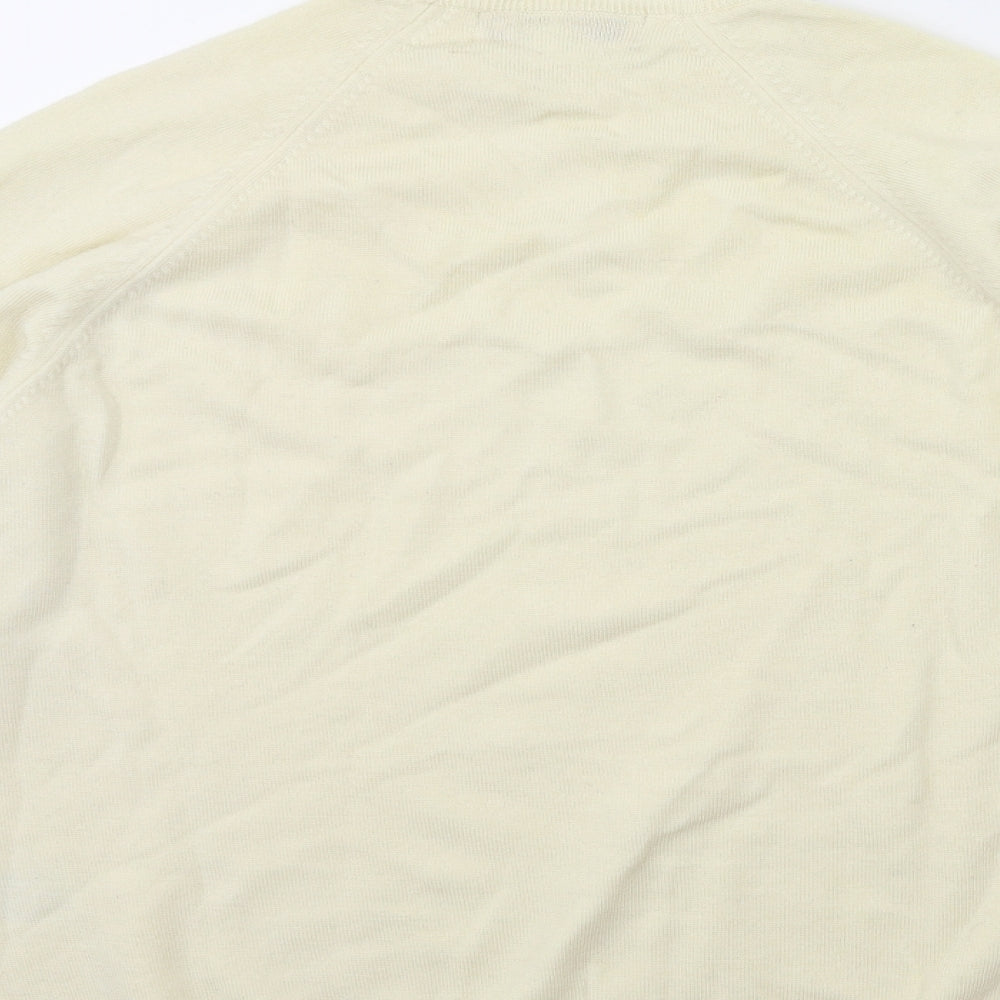 EWM Womens Beige Knit Pullover Jumper Size 14