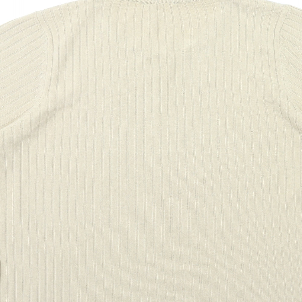 BHS Womens Beige Knit Pullover Jumper Size 18