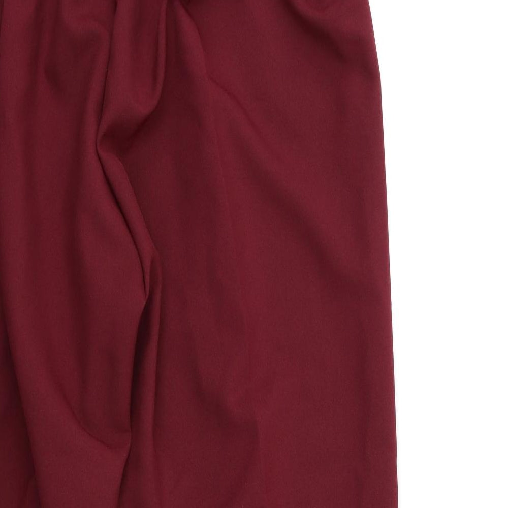 Preworn Womens Red Trousers Size S L26 in