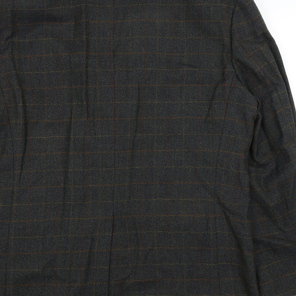 Westbury Mens Green Plaid Jacket Blazer Size M