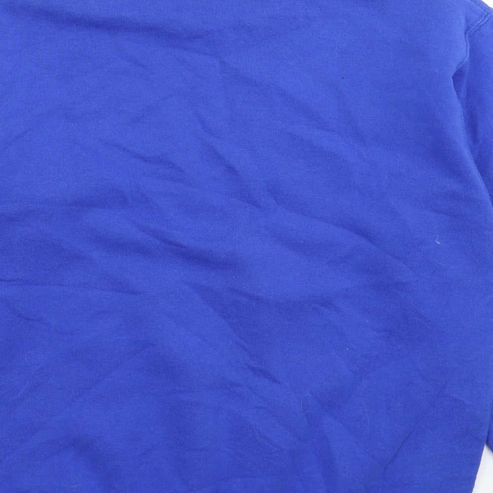 Fruit of the Loom Mens Blue Pullover Sweatshirt Size S