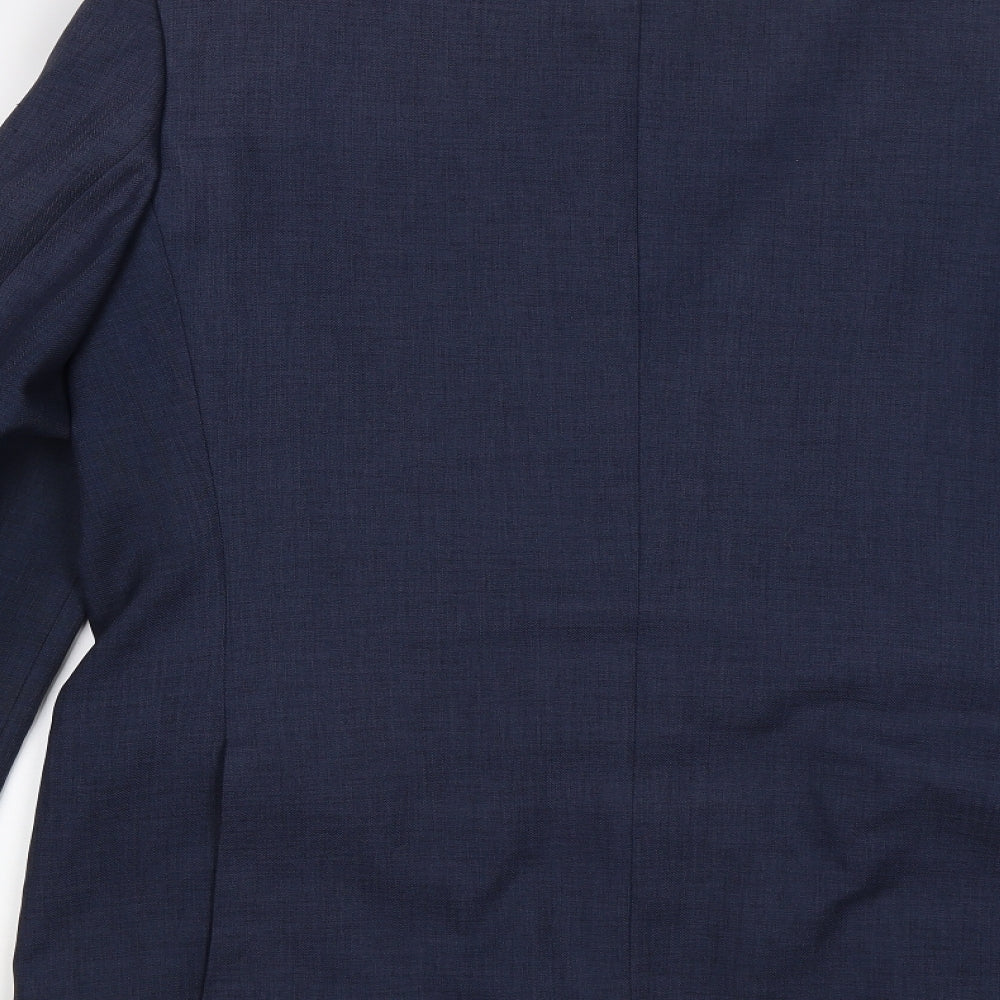 Simon Taylor Mens Blue Jacket Suit Jacket Size 44