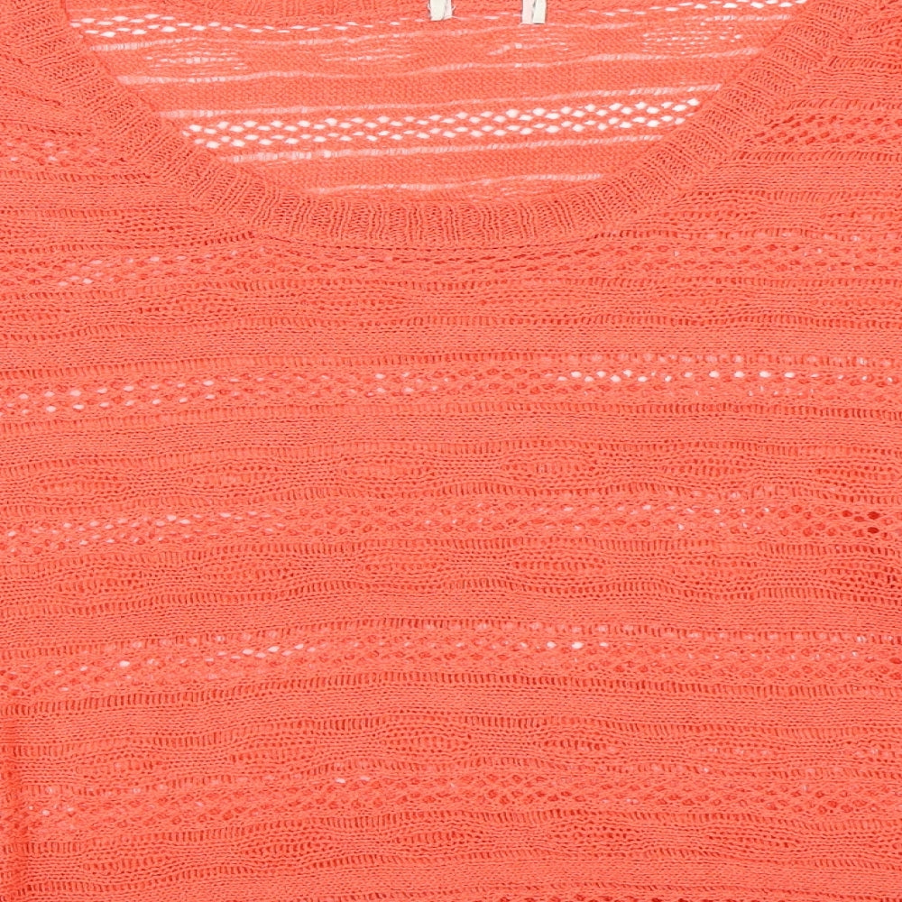 Preworn Womens Orange Pullover Jumper Size 16