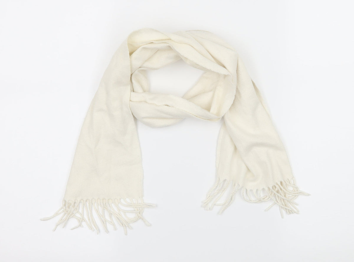 Preworn Girls White Fleece Scarf Scarves & Wraps One Size