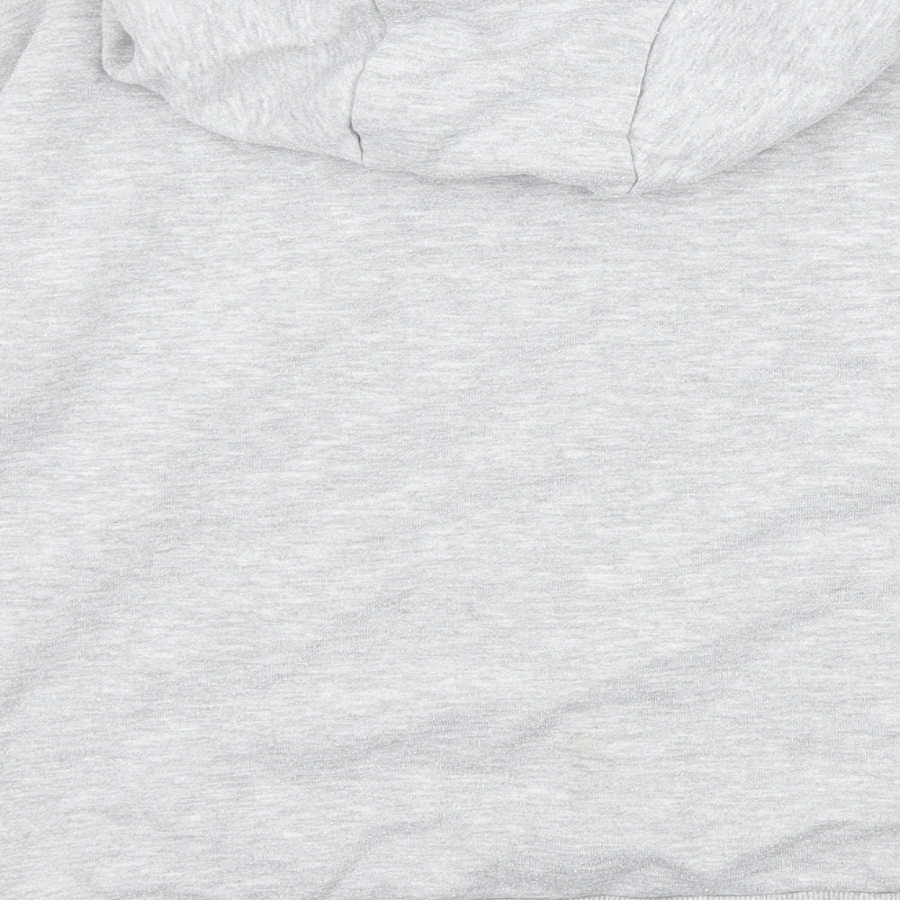 Primark Womens Grey Jersey Pullover Hoodie Size 4