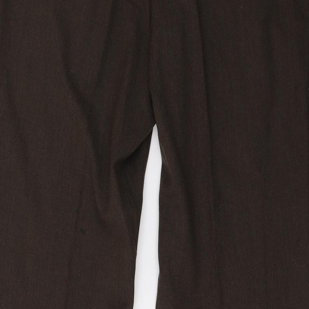 Marks and Spencer Womens Brown Trousers Size 16 L28 in