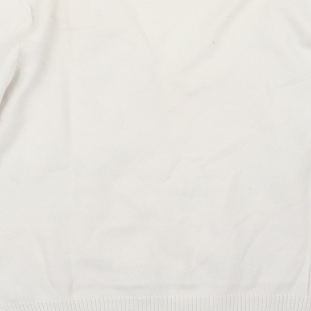 M&Co Womens Ivory Knit Pullover Jumper Size M