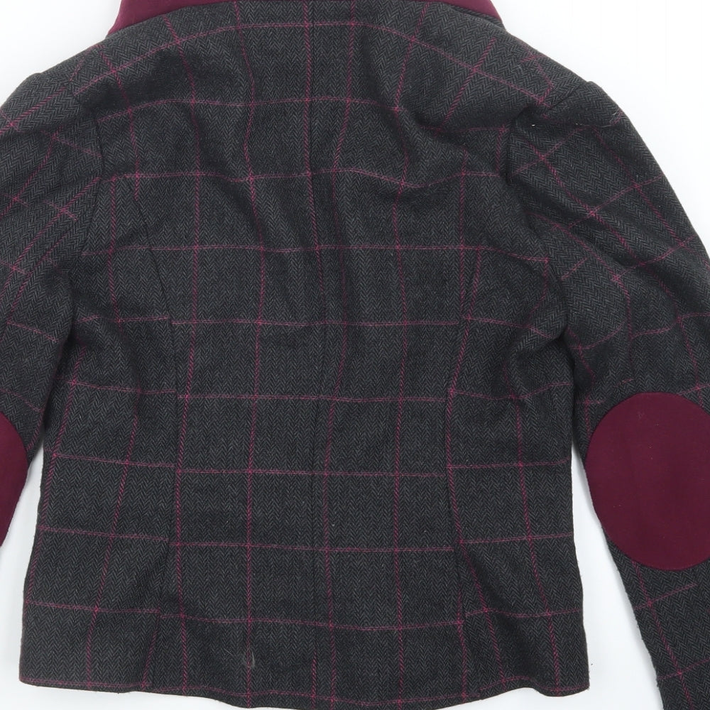 Atmosphere Womens Grey Check Jacket Size 8