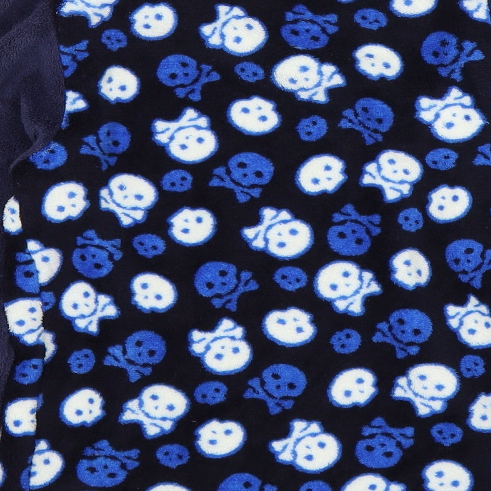 snooze time Boys Blue Pullover Jumper Size 7-8 Years - scull an cross bone