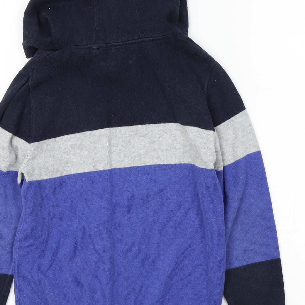 Next Boys Blue Pullover Hoodie Size 6 Years