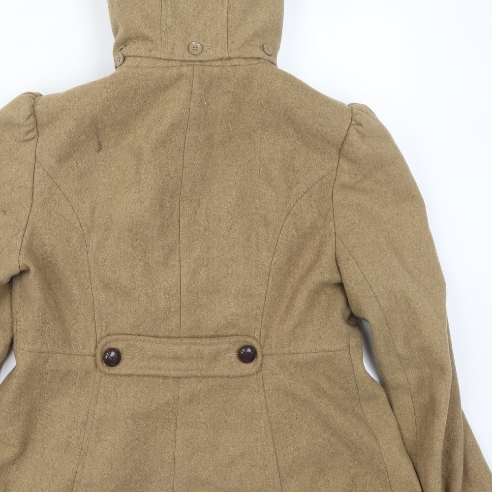 New Look Womens Brown Pea Coat Coat Size 12