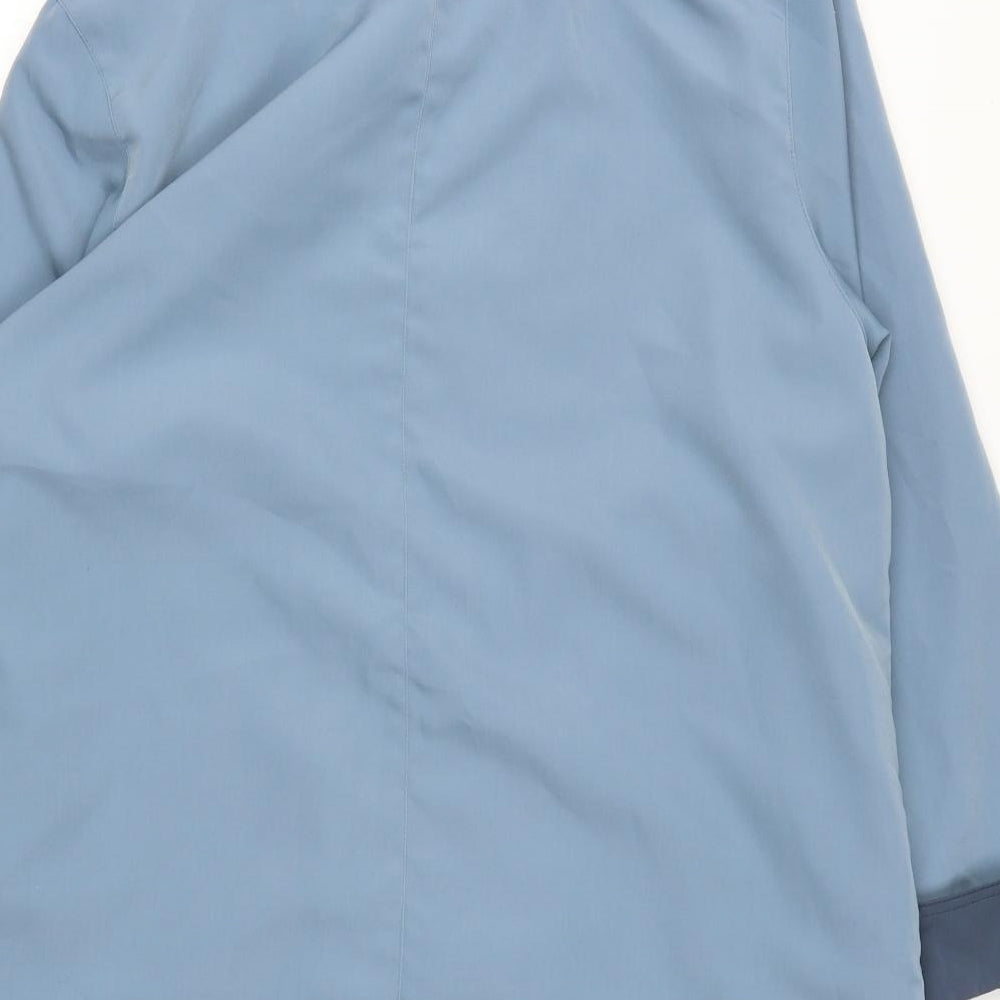 EWM Womens Blue Overcoat Coat Size 14