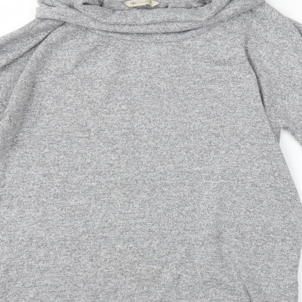 Marks & Spencer Womens Grey Pullover Jumper Size 8