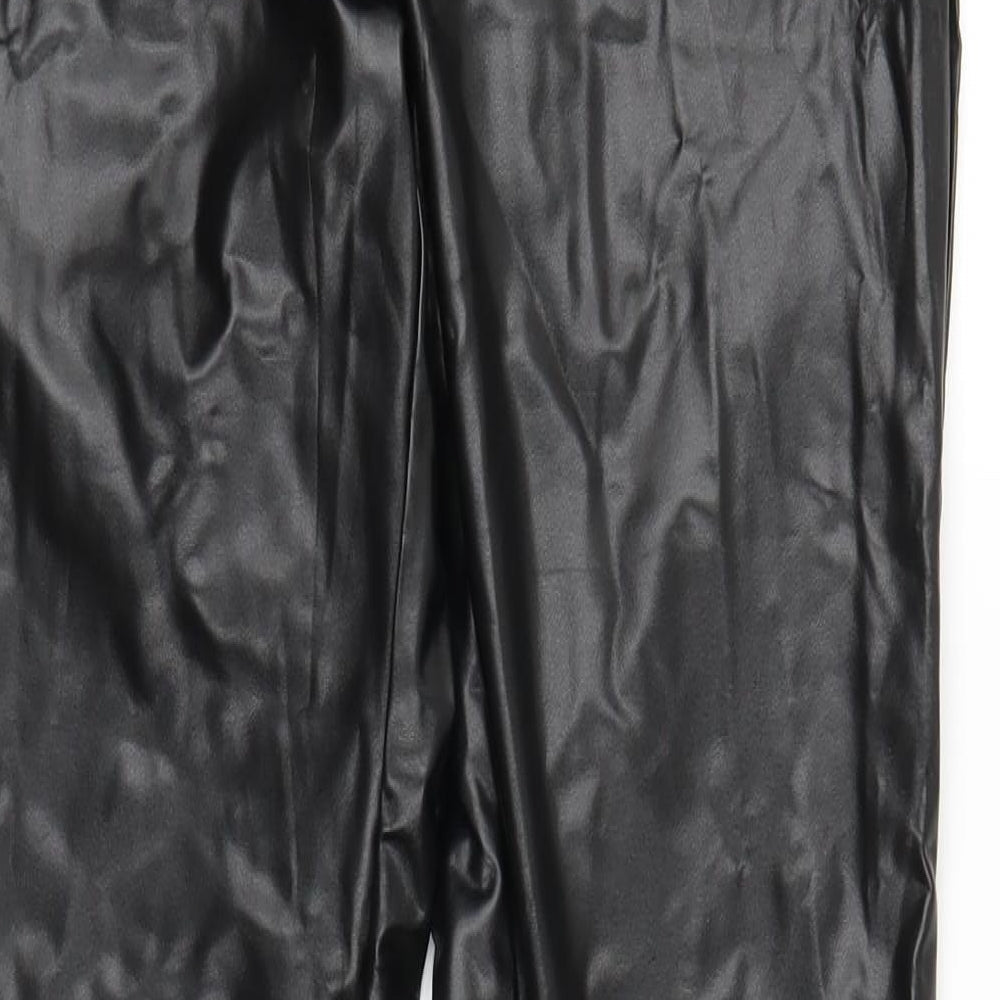 Lucce Womens Black Carrot Trousers Size M L28 in