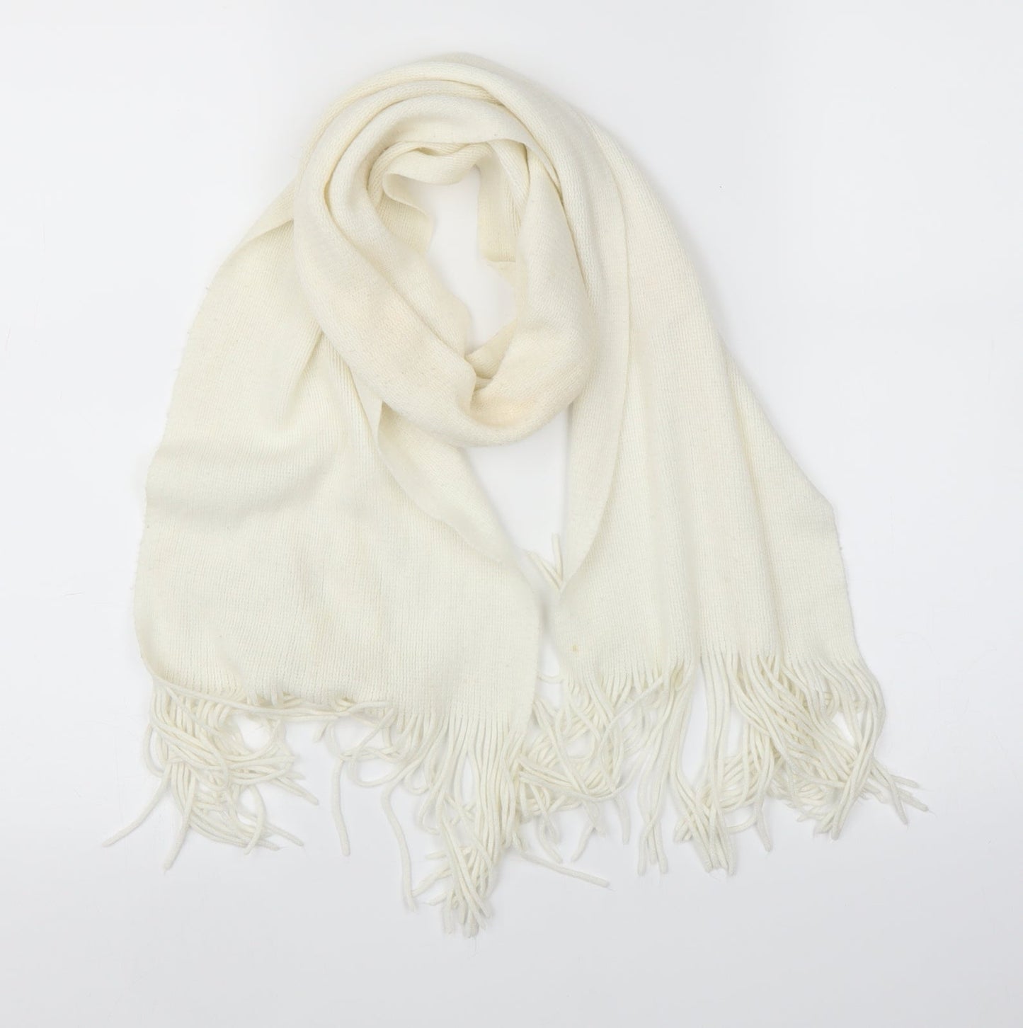 Preworn Unisex White Scarf