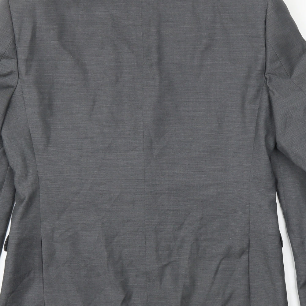 French Connection Mens Grey Rayon Jacket Suit Jacket Size 38