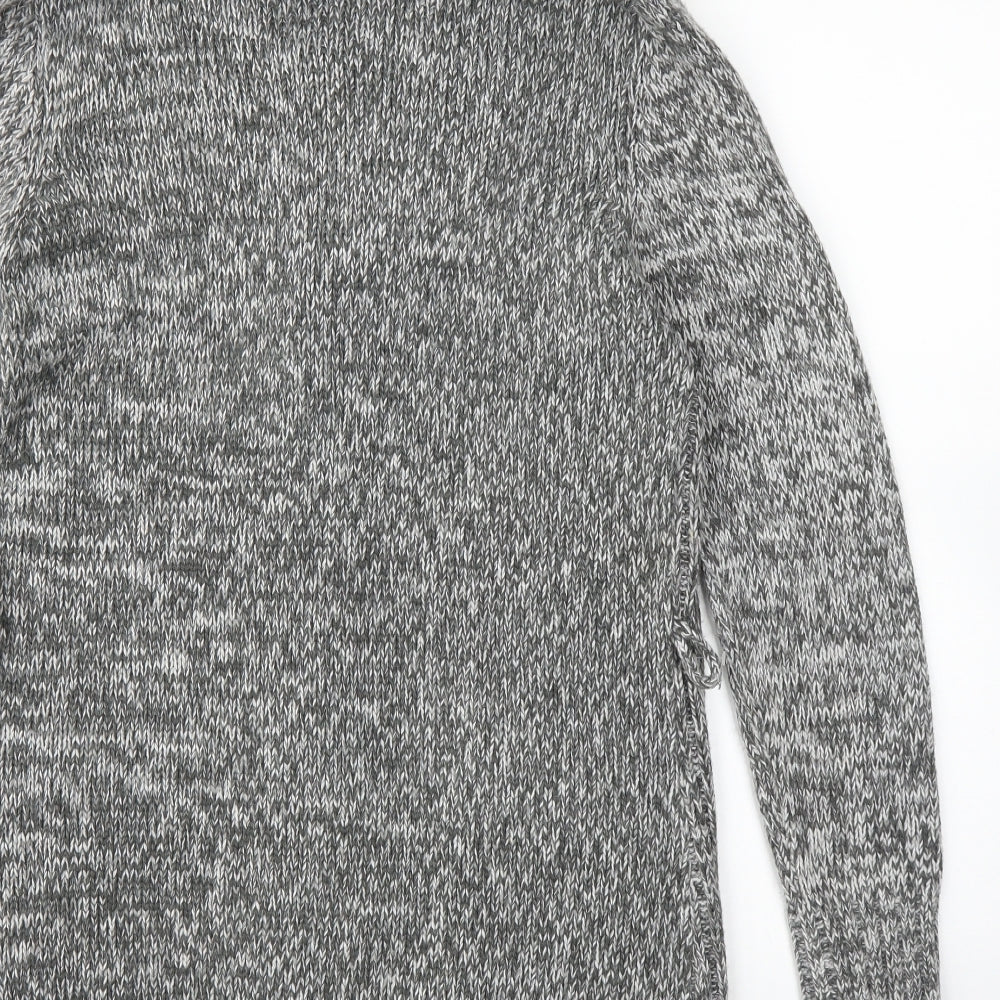 F&F Womens Grey Cardigan Jumper Size 10