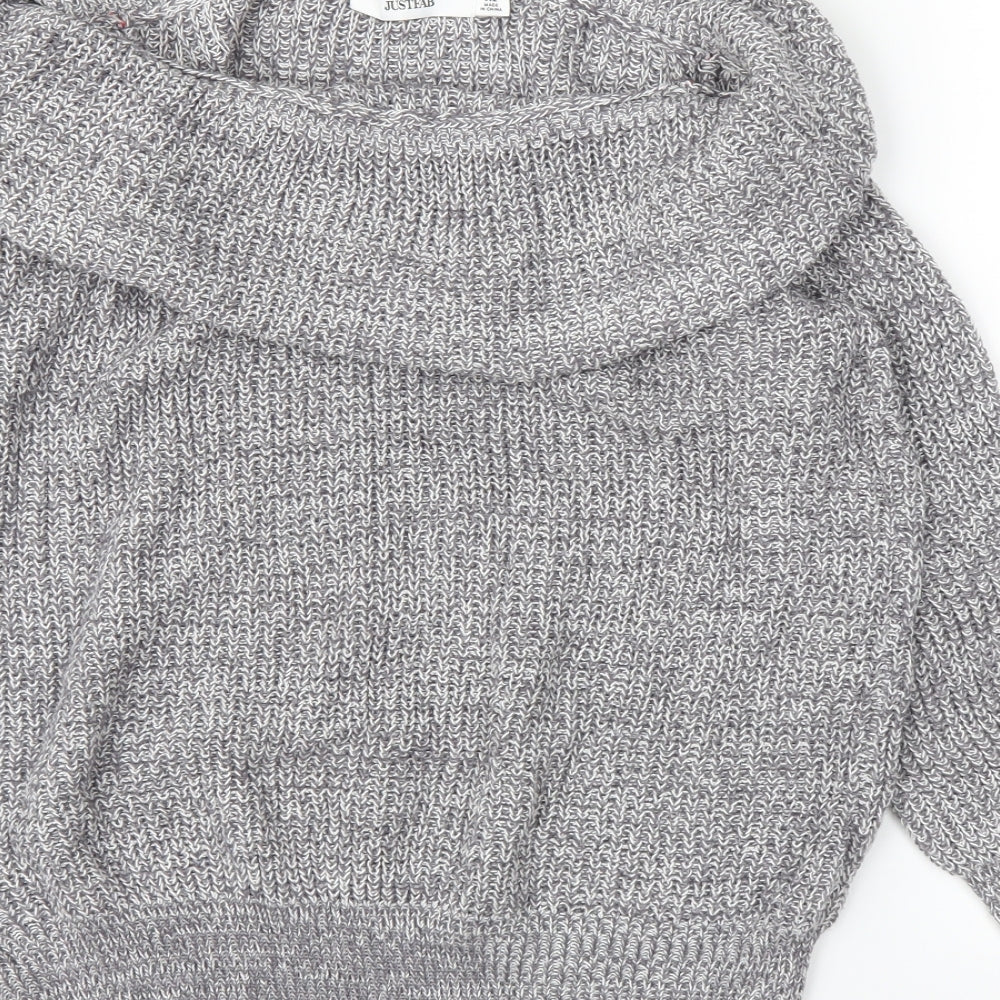 Just Fab Womens Grey Pullover Jumper Size XL