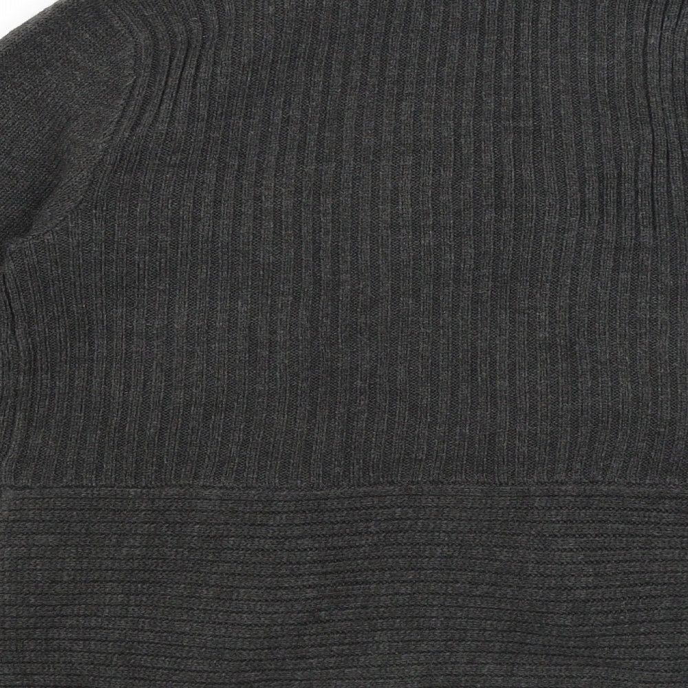 H&M Womens Grey Wrap Jumper Size S