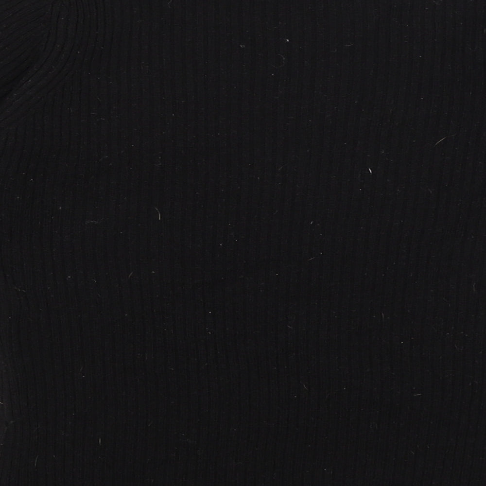 Brave Soul Womens Black Basic T-Shirt Size M
