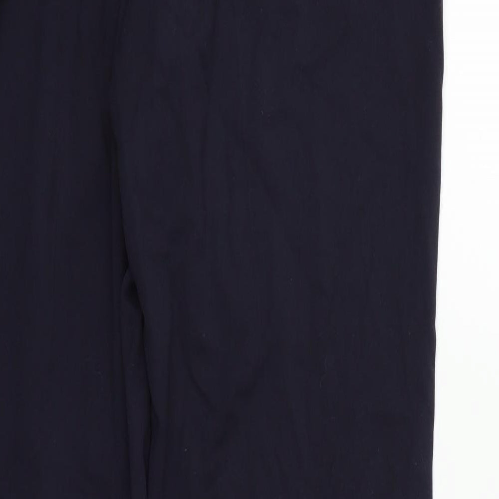 Marks and Spencer Womens Blue Trousers Size 12 L28 in