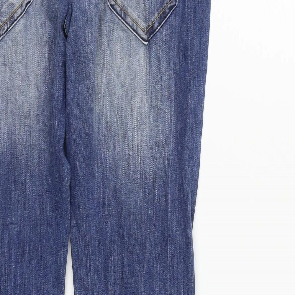 ONLY Womens Blue Straight Jeans Size 26 in L34 in